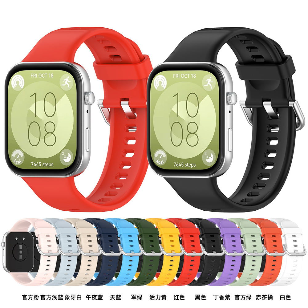 Techsuit W061 Strap for Huawei Watch Fit 4 Pro / Fit 4 / Fit 3, Light Green