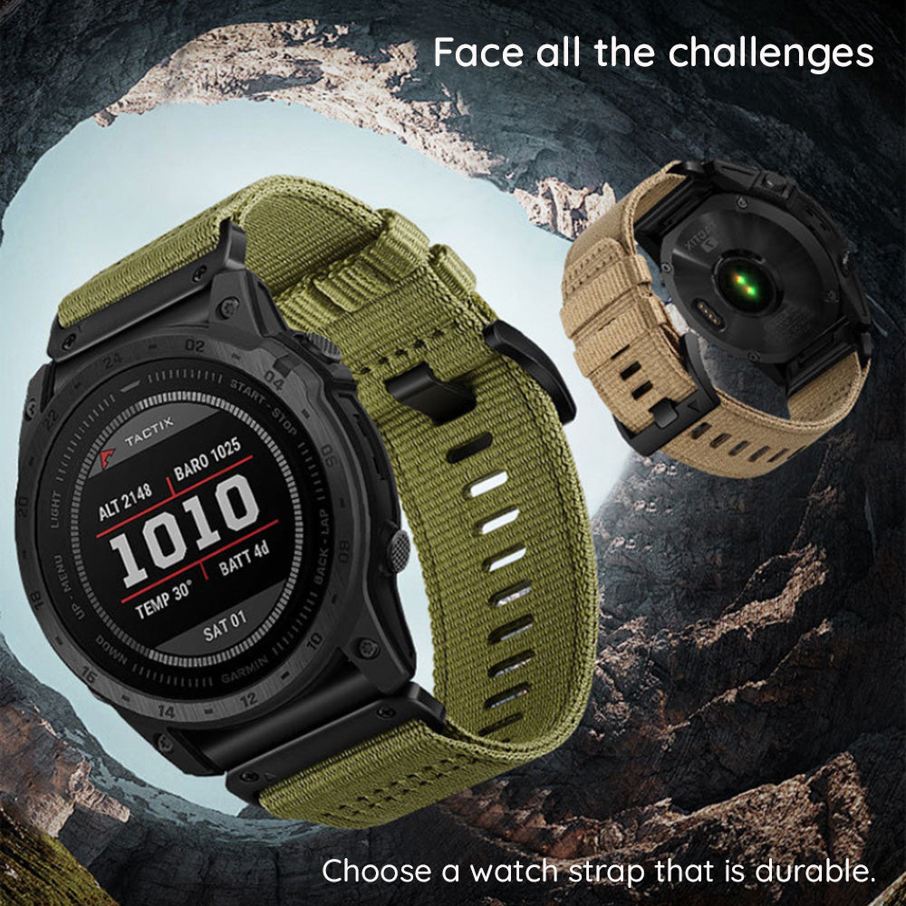 Techsuit W070 Armband für Garmin Watch Fenix Series, 26mm, Orange