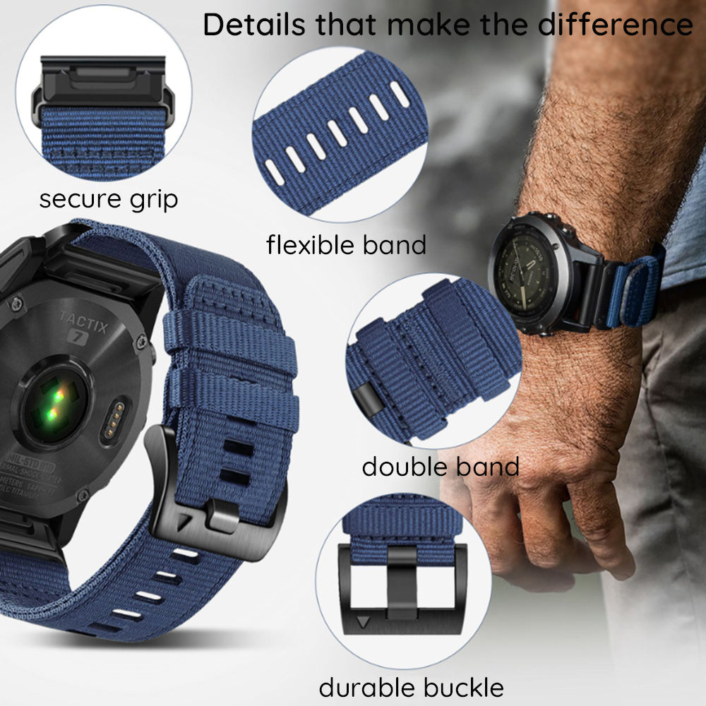 Techsuit W070 Armband für Garmin Watch Fenix Series, 26mm, Orange