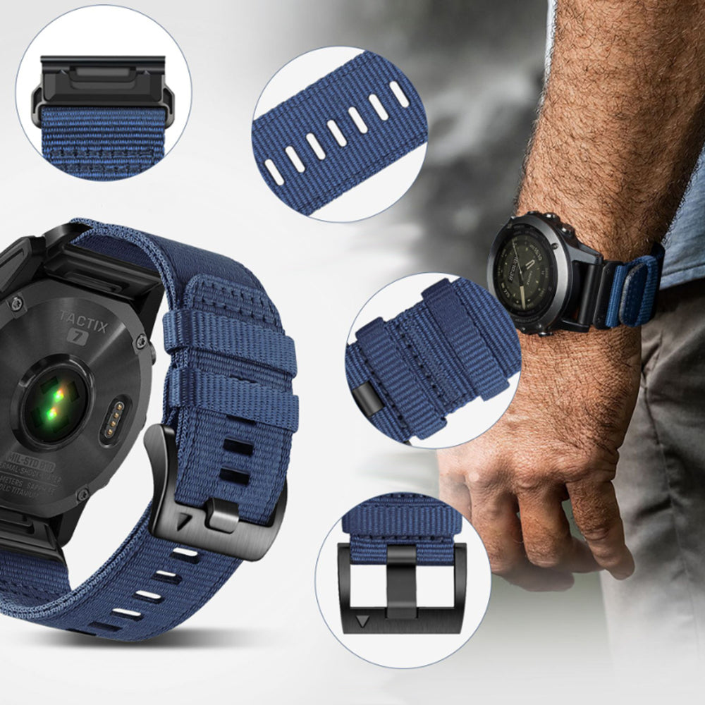 Techsuit W070 Armband für Garmin Watch Fenix Serie, 26mm, Grün
