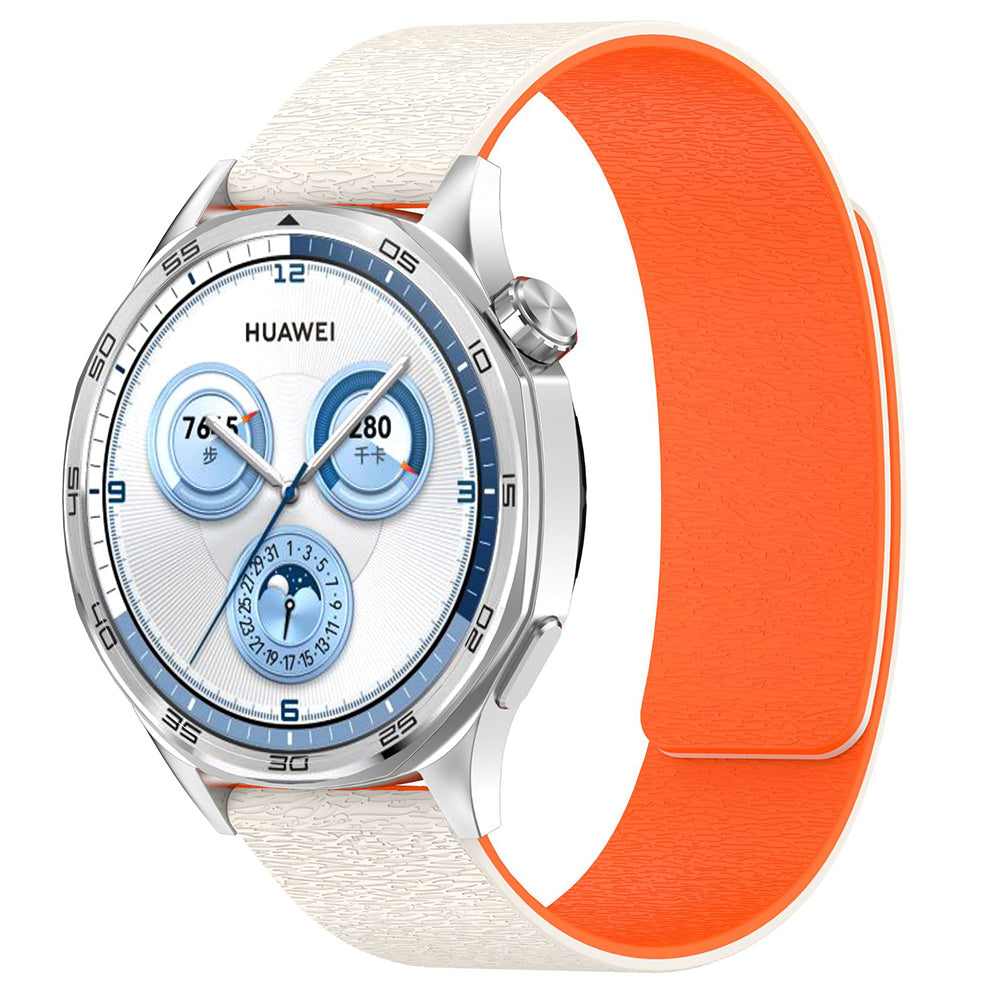 Techsuit W074 Armband für Samsung Galaxy Watch Series, 20mm, Beige Orange