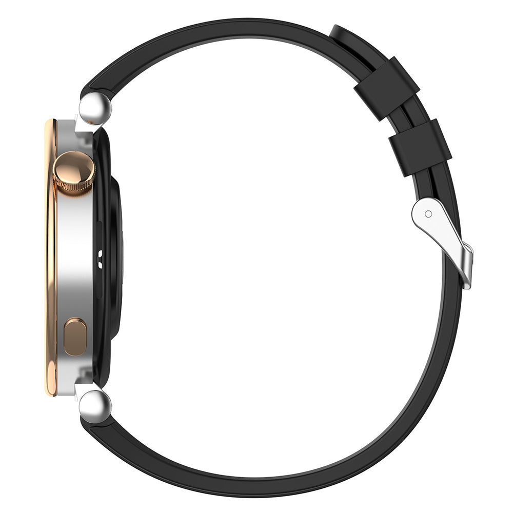 Techsuit W075 Armband für Huawei Watch / Garmin Watch Series, 18mm, Schwarz