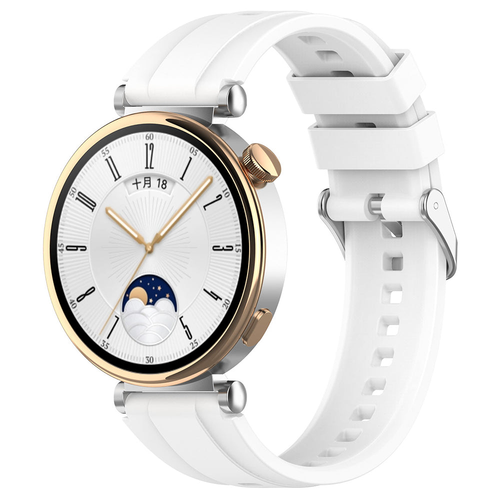 Techsuit W075 Armband für Huawei Watch / Garmin Watch Series, Weiß