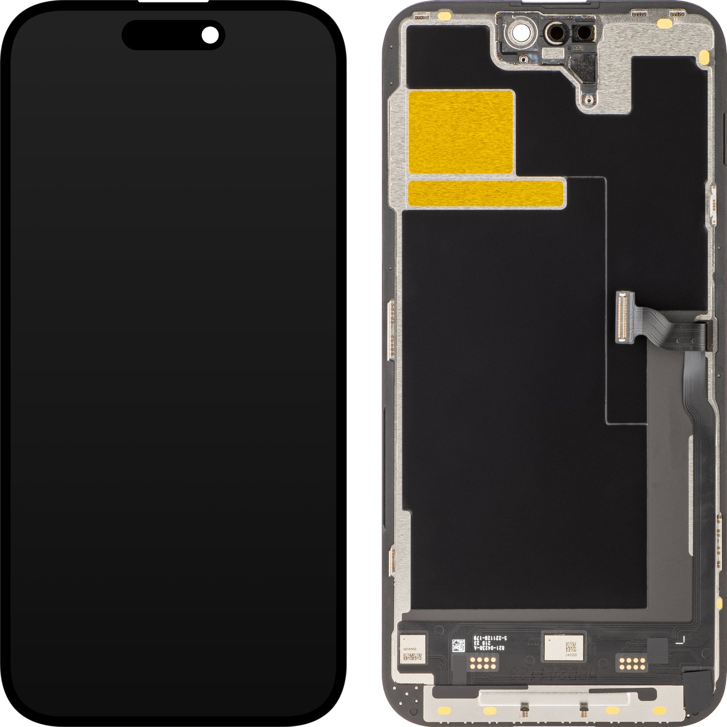 Display mit Touchscreen JK für Apple iPhone 14 Pro Max, mit Rahmen, LCD In-Cell IC Movable Version, Schwarz
