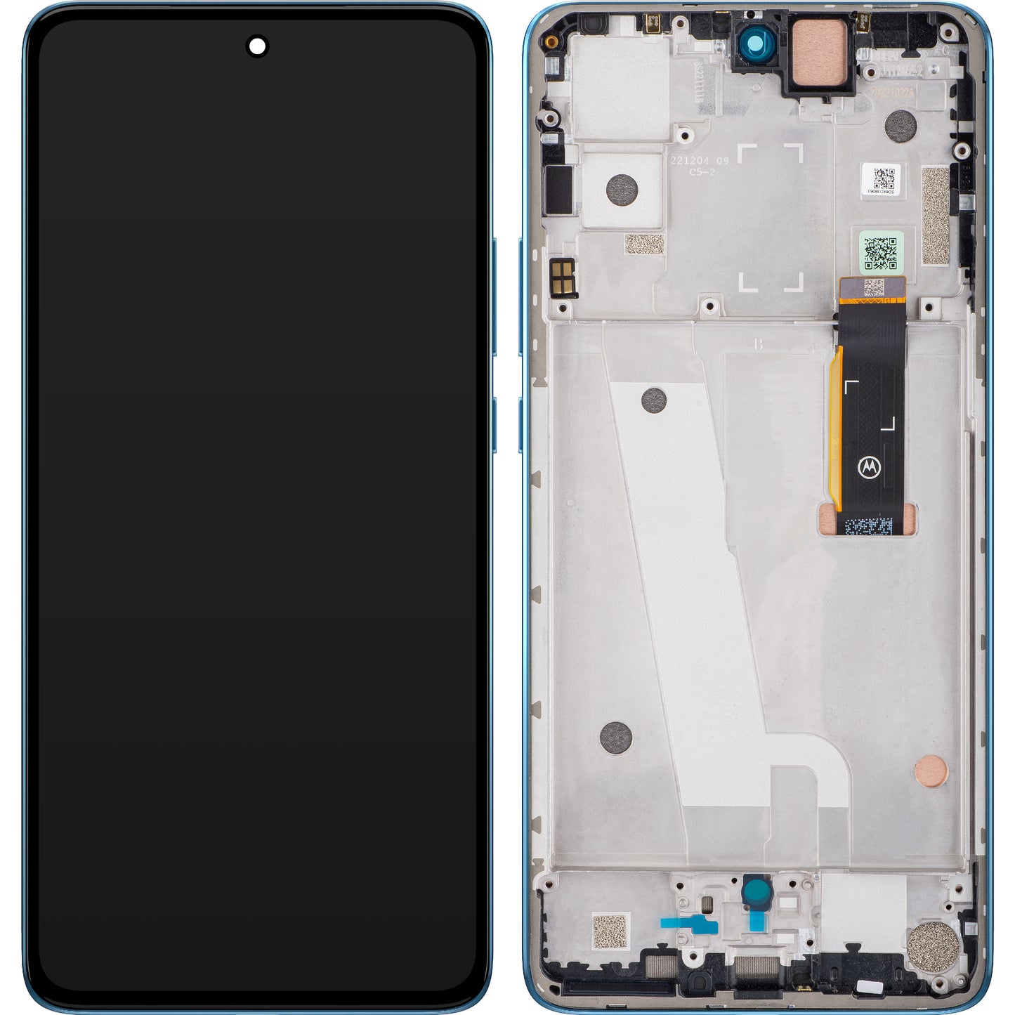Touchscreen Display Motorola Edge 30, mit Rahmen, Grün (Aurora Grün), Service Pack 5D68C20585