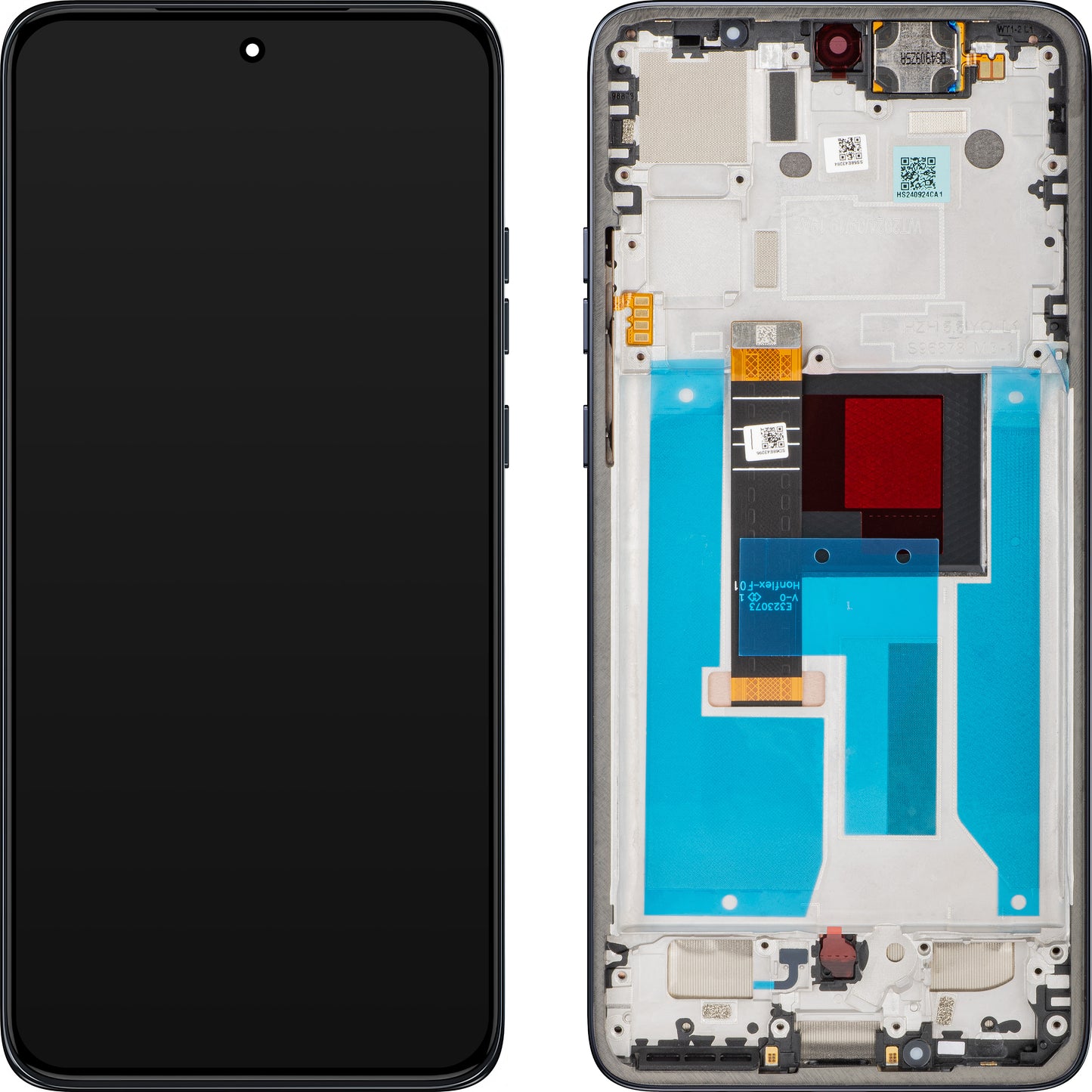 Display mit Touchscreen Motorola Edge 60 Neo, mit Rahmen, Grau (Grisaille), Service Pack 5D68C31438