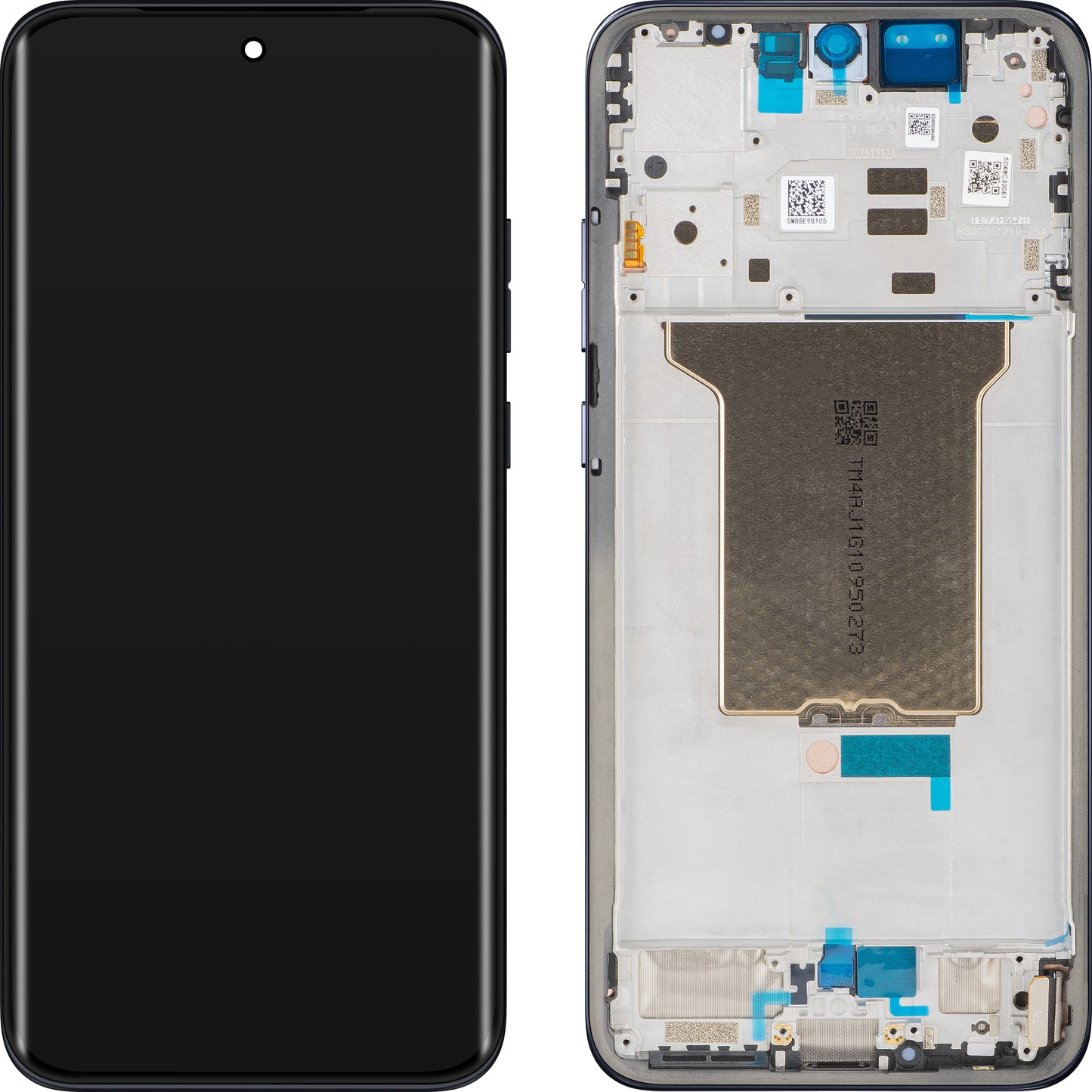 Display mit Touchscreen Motorola Edge 70 Fusion, mit Rahmen, Marineblau (Pantone Silhouette), Service Pack 5D68C32061