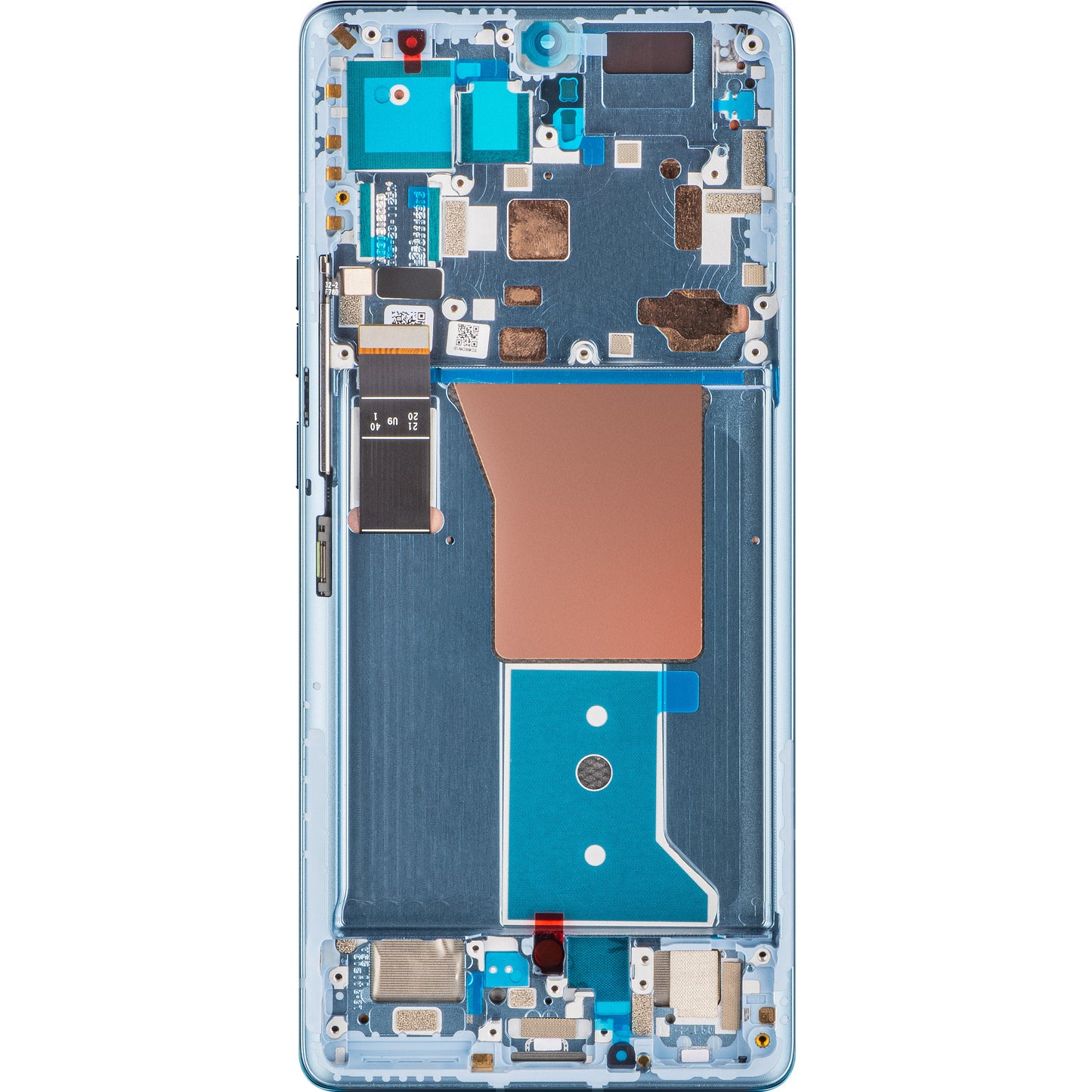 Touchscreen-Display Motorola Edge 40 Pro, mit Rahmen, Lunar Blue, Service Pack 5D68C22011
