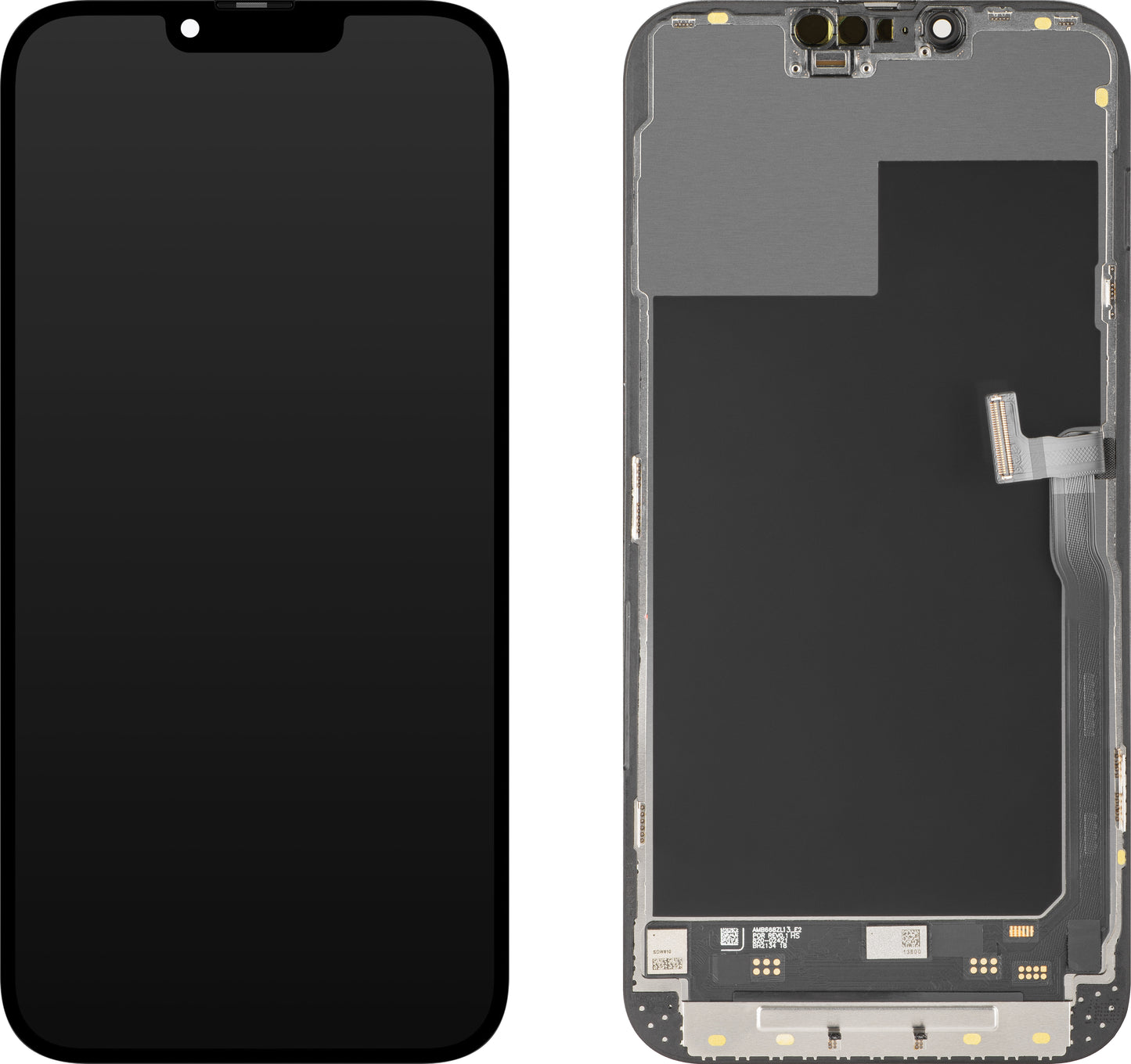 MP Touchscreen Display compatible with Apple iPhone 13 Pro Max, with Frame, Soft OLED IC Movable 120Hz FHD Version, Black