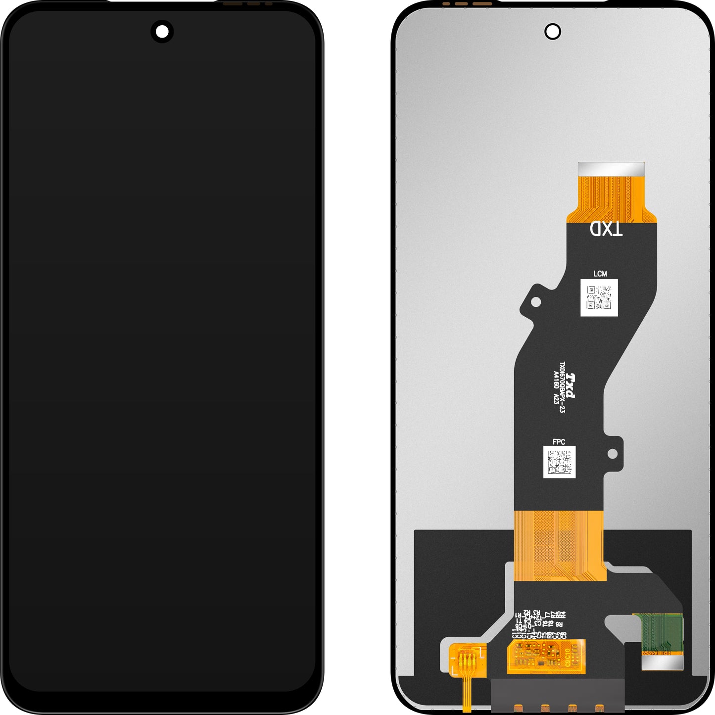 Display mit Touchscreen MP kompatibel mit Tecno Pop 9 / Pop 9 4G / Pova 6 Neo 5G / Spark 30C / Spark 30C 5G