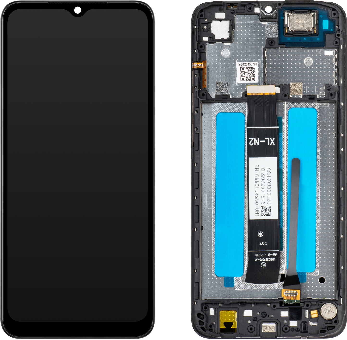 MP Touchscreen Display compatible with Xiaomi Redmi A2+ / A2 / A1+ / A1, with Frame, Black