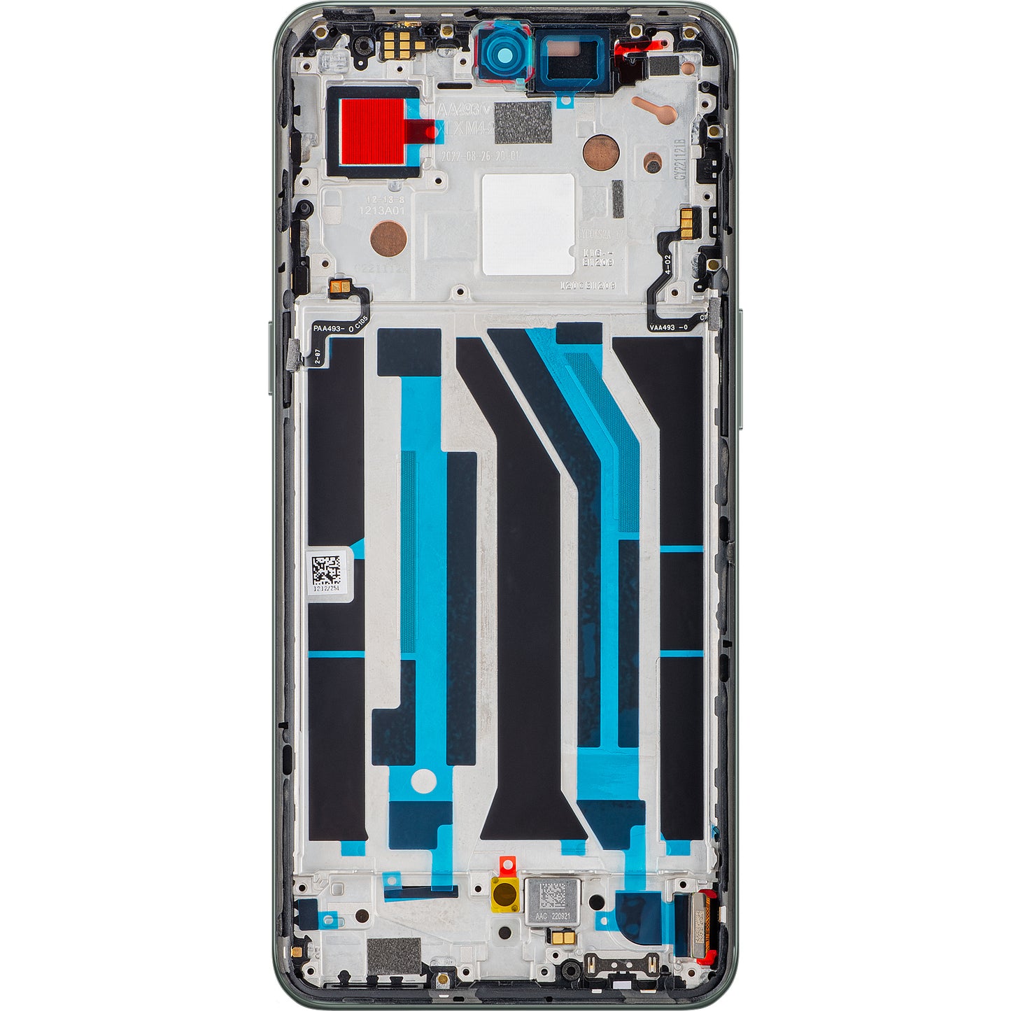 Display / Touchscreen für OnePlus 10T / Ace Pro | mit Rahmen | Grün (Jade Green) | Service Pack