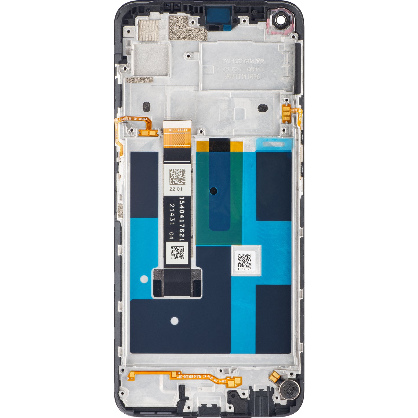 Realme 7 Touchscreen Display, mit Rahmen, Mist Blue, Service Pack 4906871