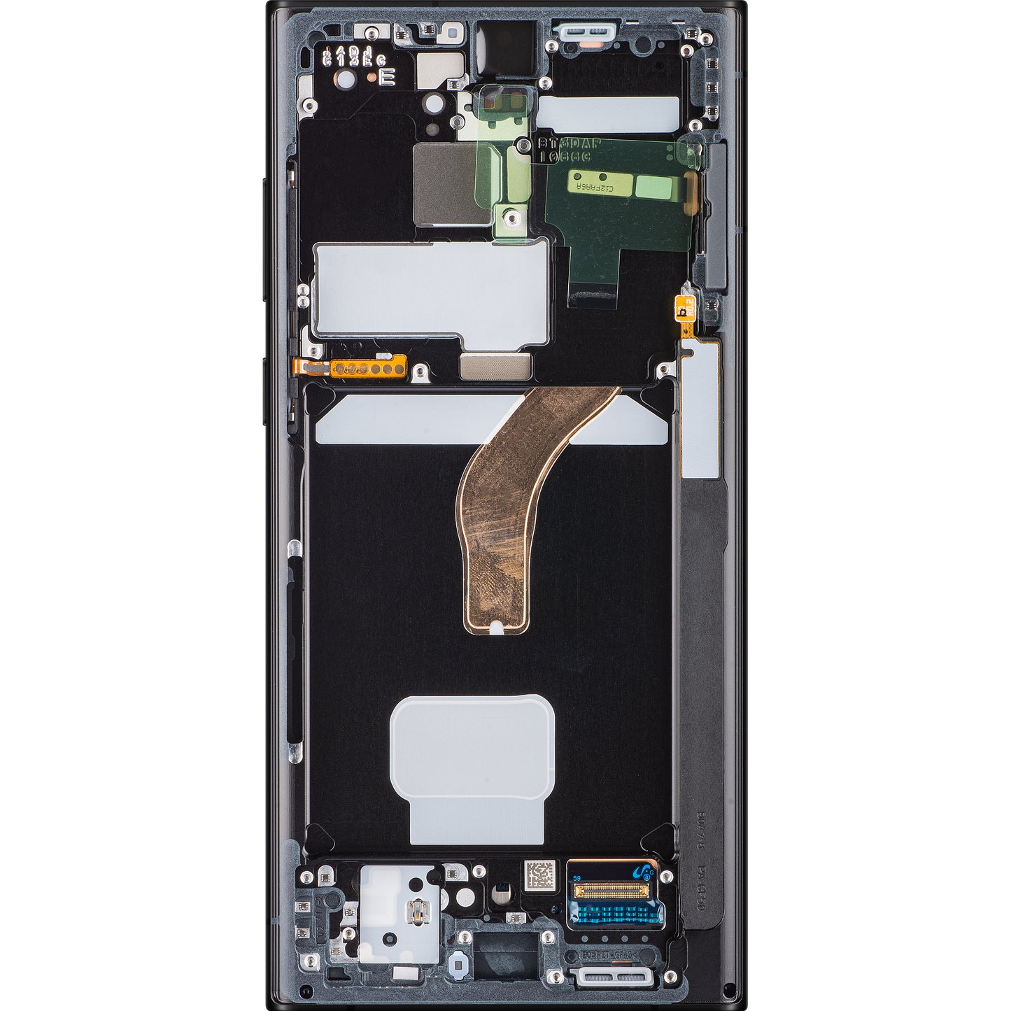 Samsung Galaxy S22 Ultra 5G S908 Touchscreen Display Samsung Galaxy S22 Ultra 5G S908, mit Rahmen, Himmelblau, Service Pack GH82-27488E