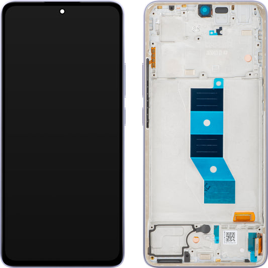 Display mit Touchscreen Xiaomi Poco M7 Pro 5G, mit Rahmen, Violett (Lavender Frost), Service Pack 5600080O17P00