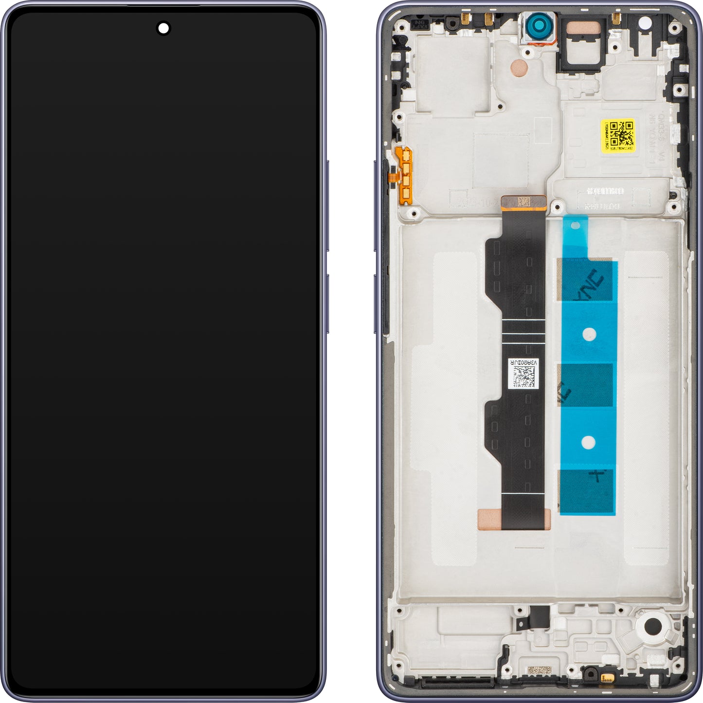 Display mit Touchscreen Xiaomi Poco M6 Pro 4G, mit Rahmen, Lila, Swap 5600020N6P00