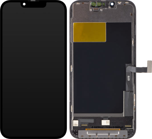 ZY Touchscreen Display für Apple iPhone 13 Pro, mit Rahmen, In-Cell IC Movable LCD Version, Schwarz