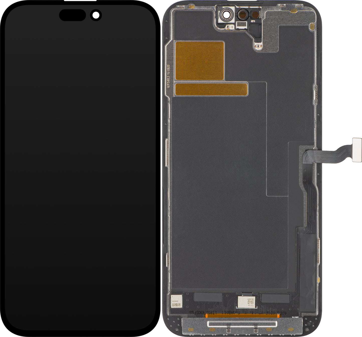 ZY Touchscreen-Display für Apple iPhone 14 Pro Max, mit Rahmen, LCD In-Cell IC beweglich Version, Schwarz
