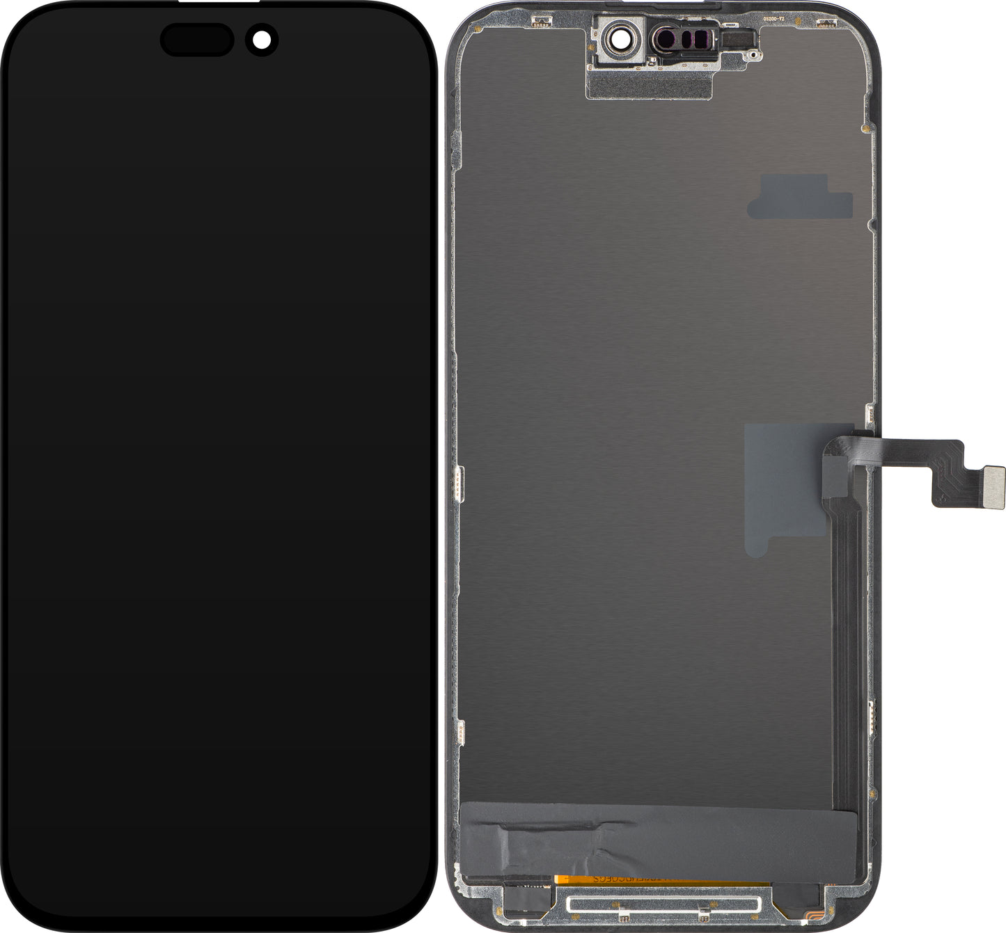 Display mit Touchscreen ZY für Apple iPhone 16 Pro Max, mit Rahmen, LCD In-Cell IC Movable Version, Schwarz