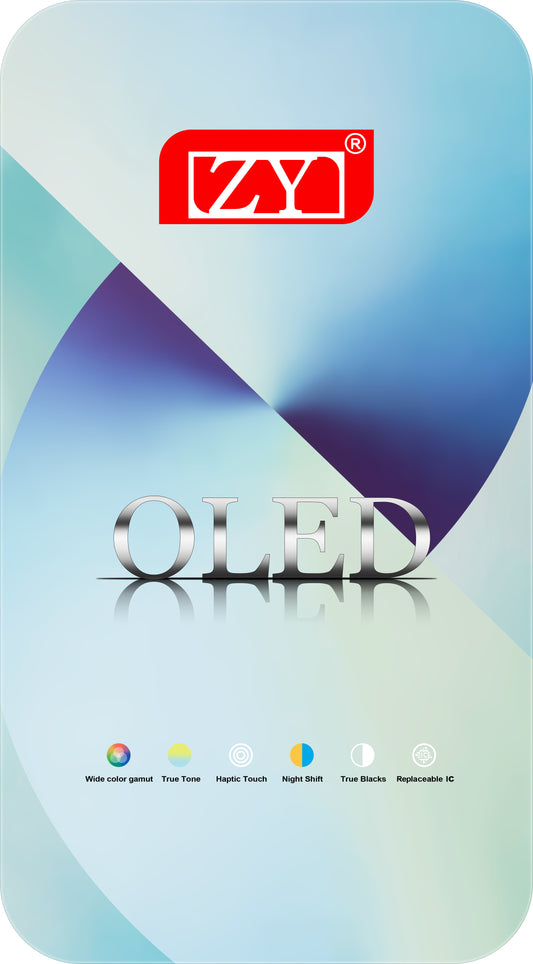 Touchscreen Display ZY für Apple iPhone 13 Pro, mit Rahmen, OLED IC bewegliche Version, Schwarz