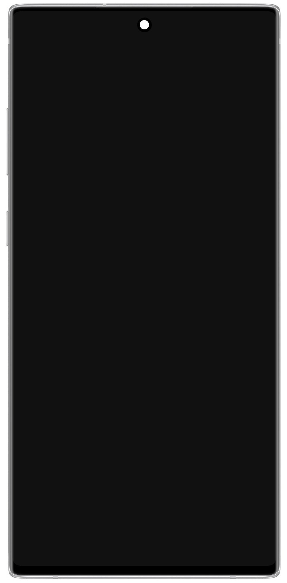 Touchscreen Display Samsung Galaxy Note 10+ 5G N976 / Note 10+ N975, mit Rahmen, Weiß, Service Pack GH82-20838B