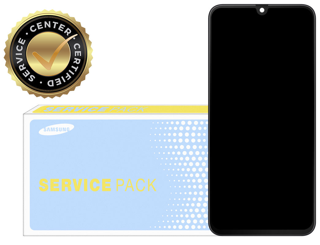 Touchscreen Display Samsung Galaxy A70 A705, mit Rahmen, Schwarz, Service Pack GH82-19747A