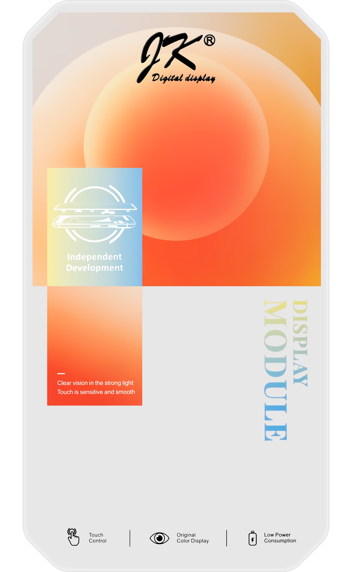 Touchscreen Display JK für Apple iPhone XS Max, mit Rahmen, In-Cell LCD Version, Schwarz