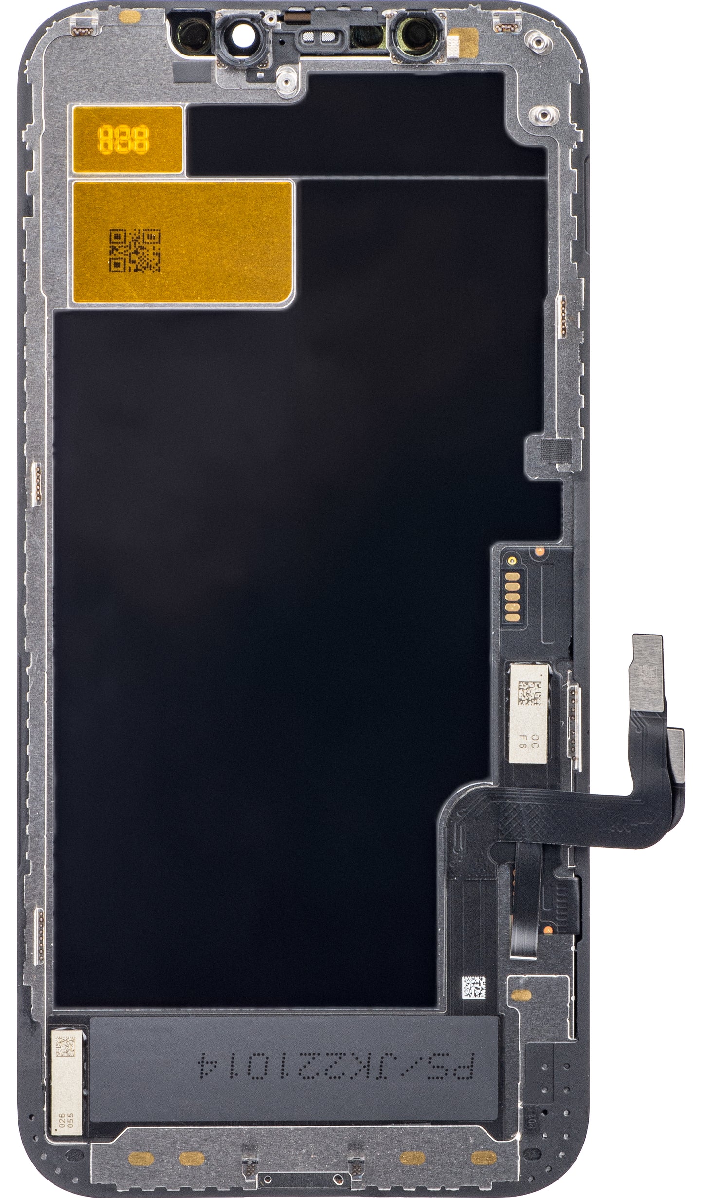 JK Touchscreen Display für Apple iPhone 12 / 12 Pro, mit Rahmen, In-Cell LCD Version, Schwarz