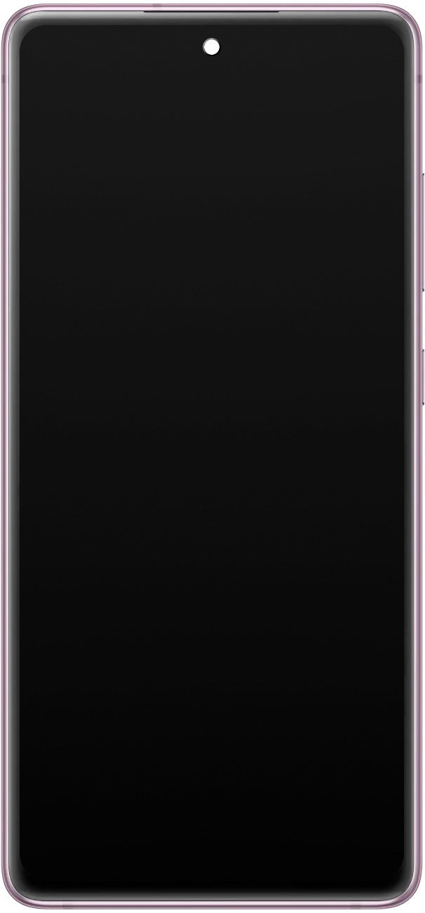 Touchscreen Display Samsung Galaxy S20 FE 5G G781, mit Rahmen, Lila, Service Pack GH82-24214C