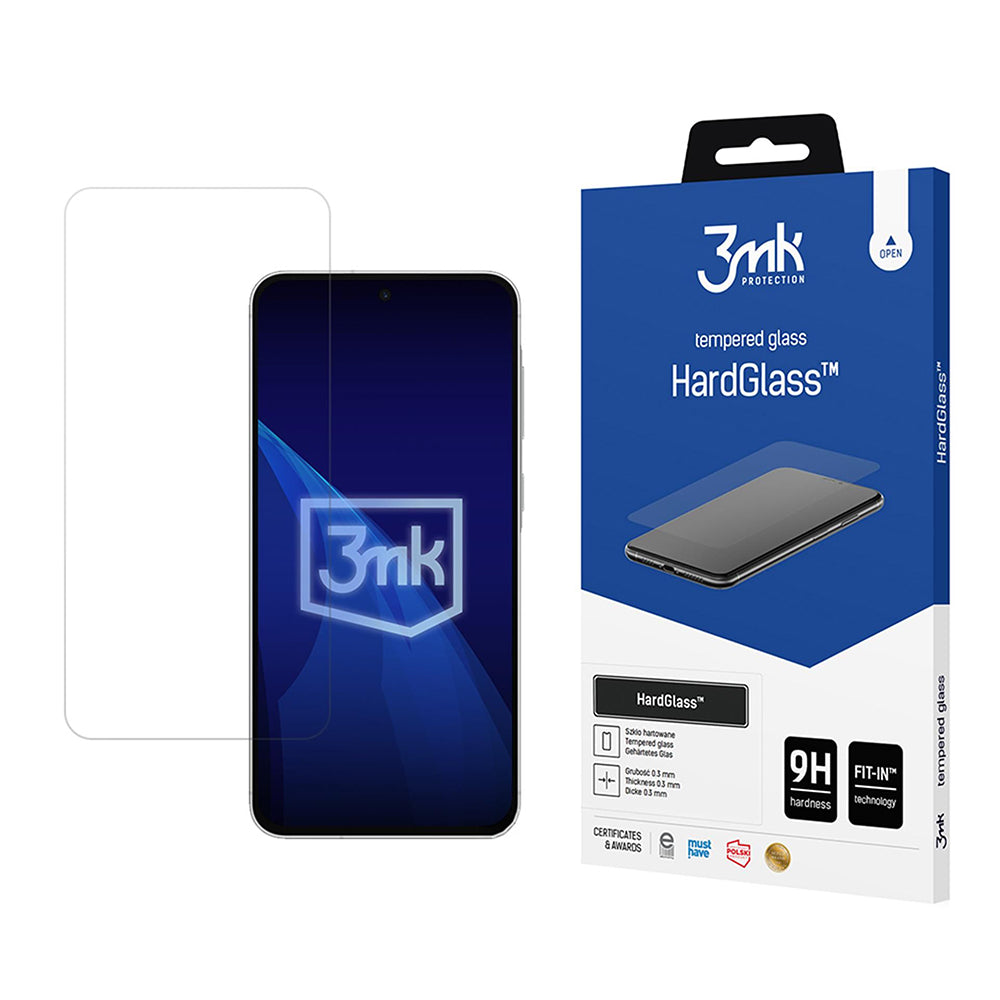 3MK HardGlass Displayschutzfolie für Samsung Galaxy A57 5G, Sicherheitsglas, Vollkleber