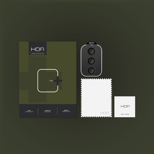 Schutzfolie Kamerarückseite Kamerarückseite HOFI CamRing PRO+ für Samsung Galaxy S24+ S926, glasgeschützt, Schwarz