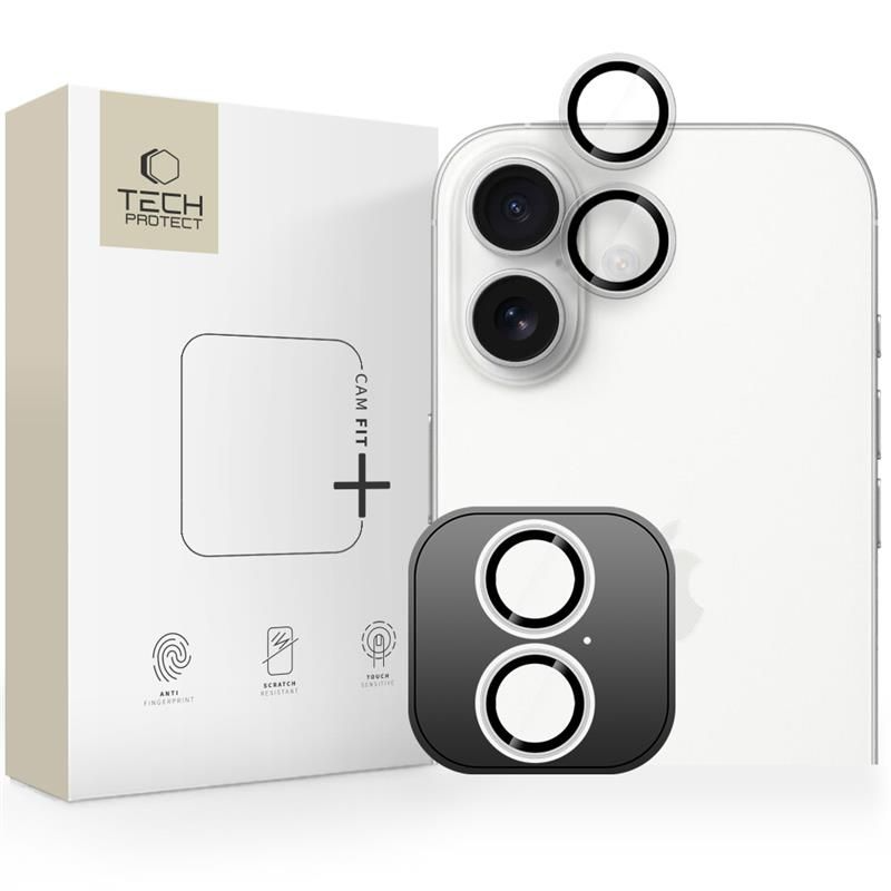 Schutzfolie für die Rückkamera Tech-Protect CamRing Fit+ für Apple iPhone 17, Gehärtetes Glas, Transparent