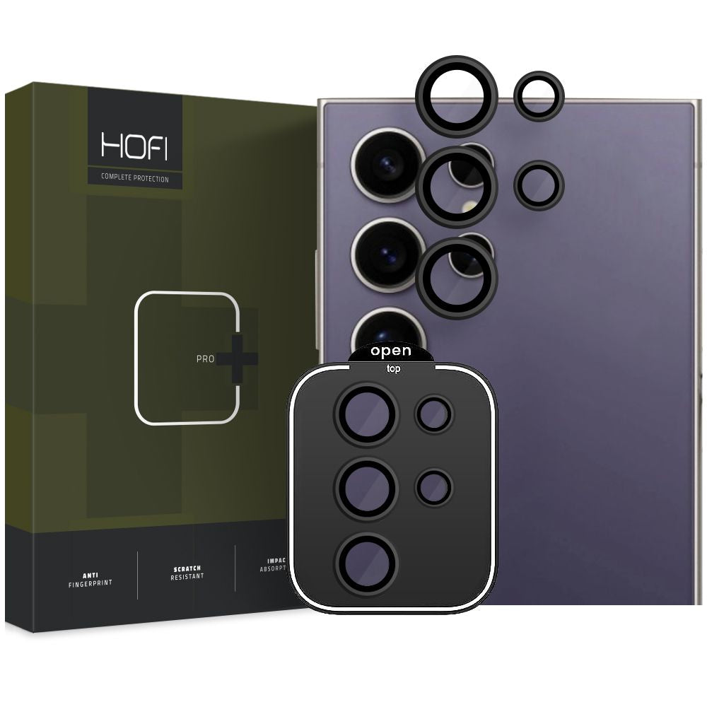 HOFI CamRing PRO+ Rückkamera-Schutzglas für Samsung Galaxy S24 Ultra S928 | Schwarz | Aluminium