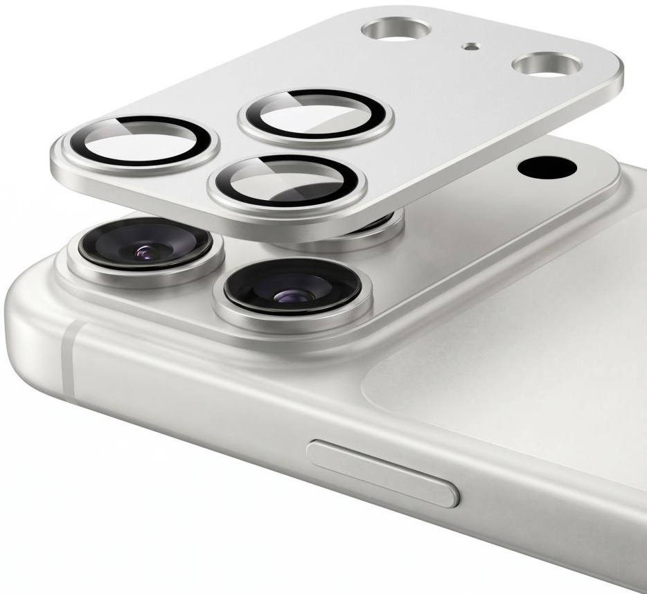 Schutzfolie für die Rückkamera Tech-Protect CamFull Fit+ für Apple iPhone 18 Pro, gehärtetes Glas, silberfarben