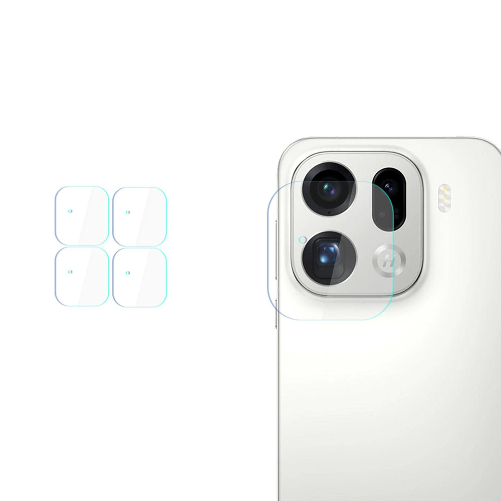 Schutzfolie für die Rückkamera 3MK Protection für Oppo Find X9 Pro, gehärtetes Glas, Set mit 4 Stücken, Transparent