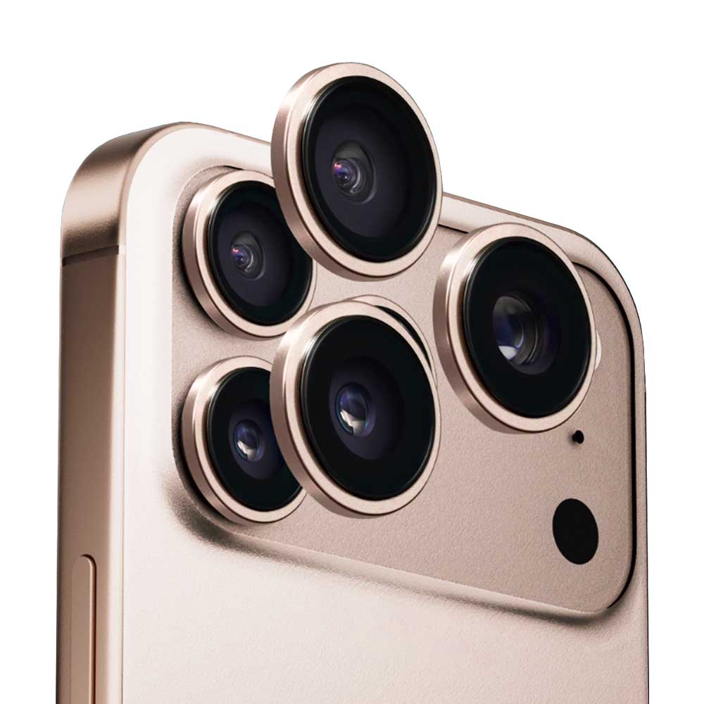 Schutzfolie Anank AR für die Rückkamera des Apple iPhone 17 Pro Max / 17 Pro, gehärtetes Glas, Goldfarben