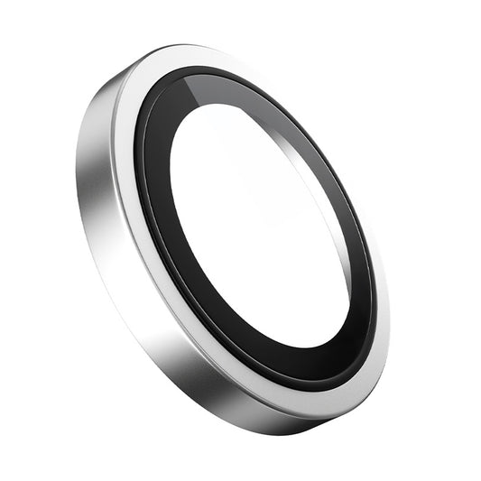 Blueo Metal Frame Rear Camera Protection Film for Apple iPhone 17 Pro Max / 17 Pro, Tempered Glass, Silver