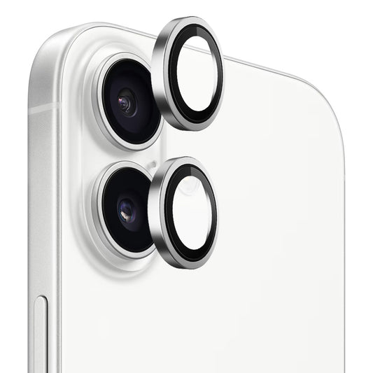 Schutzfolie Blueo Metal Frame für die Rückkamera des Apple iPhone 17, gehärtetes Glas, Silberfarben