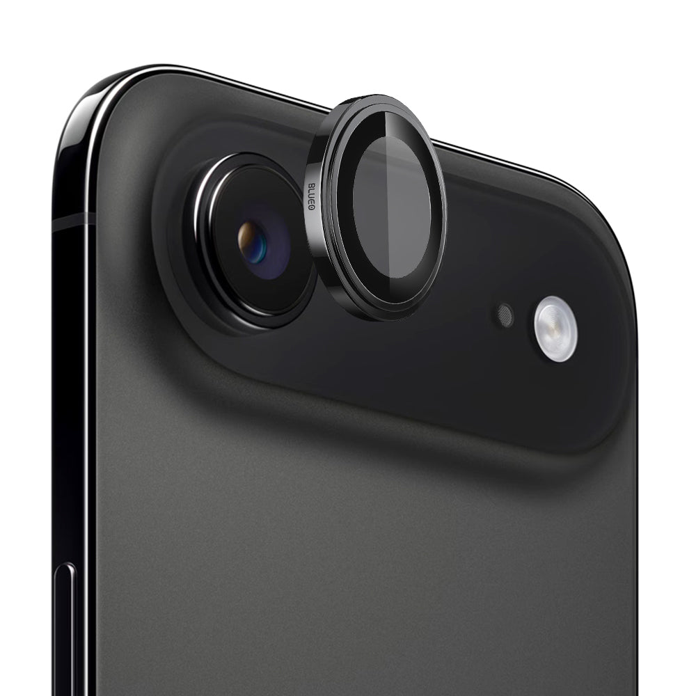 Schutzfolie Blueo Sapphire Crystal für die Rückkamera des Apple iPhone 17 Air, gehärtetes Glas, Schwarz
