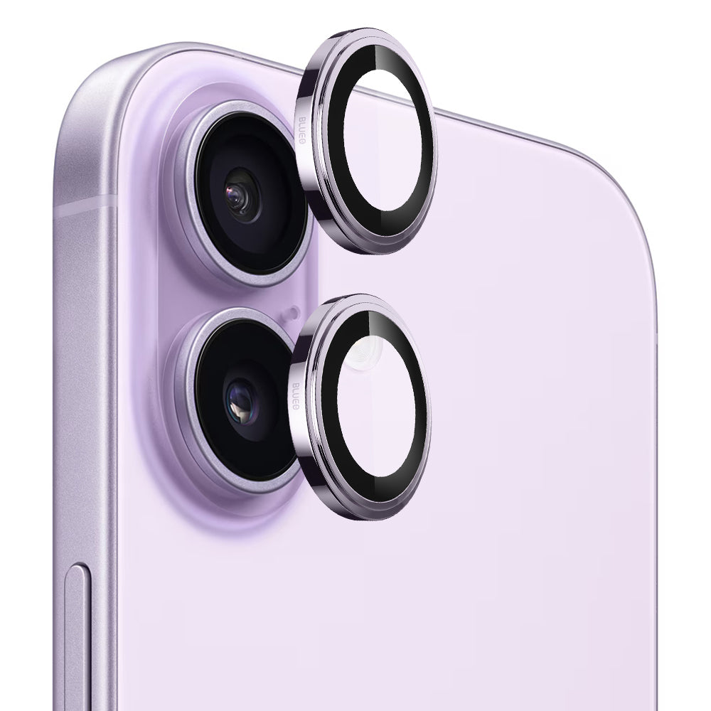 Blueo Sapphire Crystal Rear Camera Protection Film for Apple iPhone 17, Tempered Glass, Purple