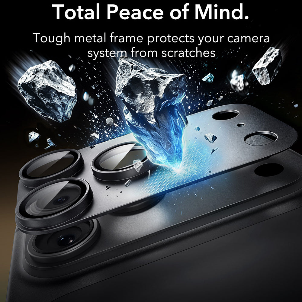 Schutzfolie für die Rückkamera ESR Armorite Pro für Apple iPhone 18 Pro, gehärtetes Glas, schwarz