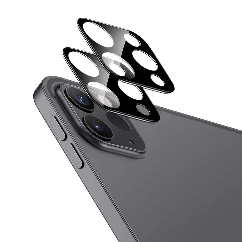 Schutzfolie ESR Rückkamera für Apple iPad Pro 13 (2024) / Pro 11 (2022) / Pro 12.9 (2022), Gehärtetes Glas, Set 2 Stück, Schwarz