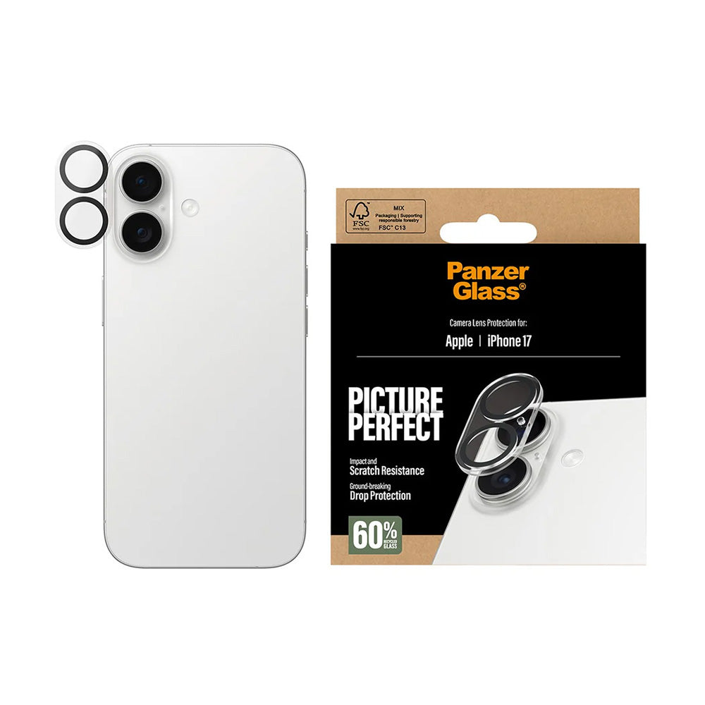 Schutzfolie PanzerGlass PicturePerfect für Apple iPhone 17, gehärtetes Glas, Transparent