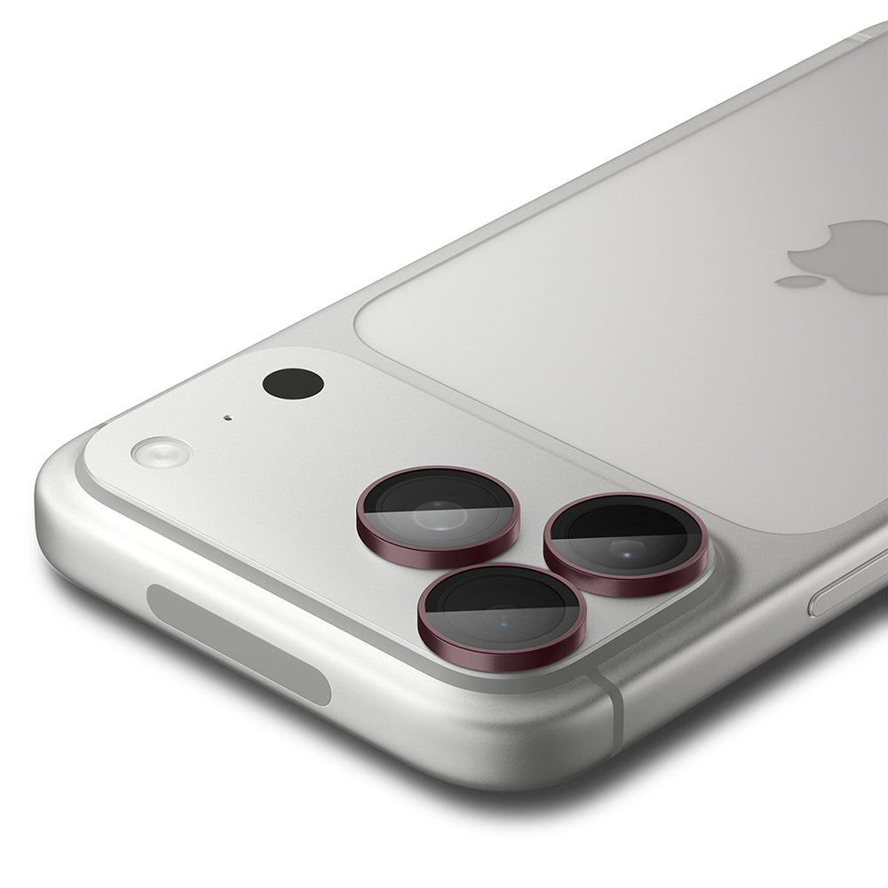 Schutzfolie für die Rückkamera Spigen GlastR EZ FIT Optik Pro für Apple iPhone 18 Pro / 18 Pro Max, gehärtetes Glas, 2er-Set, Weinrot