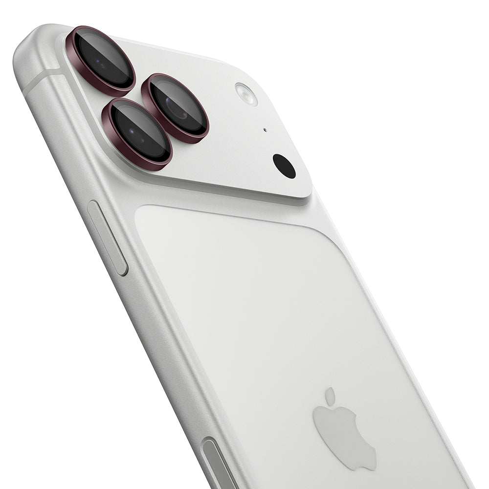 Schutzfolie für die Rückkamera Spigen GlastR EZ FIT Optik Pro für Apple iPhone 18 Pro / 18 Pro Max, gehärtetes Glas, 2er-Set, Weinrot