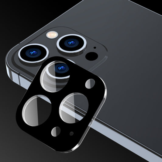 Techsuit Rückkamera-Schutzfolie für Apple iPhone 15 Pro Max / 15 Pro, gehärtetes Glas, schwarz