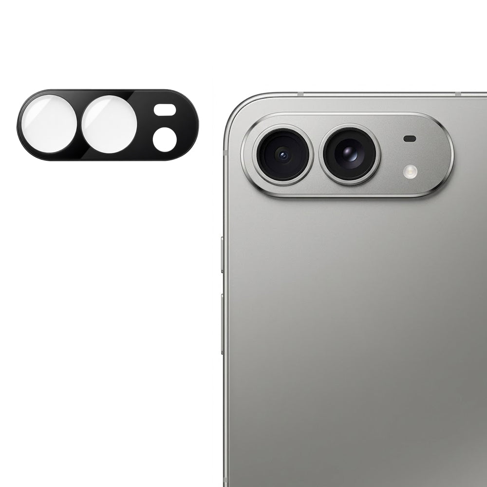 Techsuit Rückkamera-Schutzfolie für Apple iPhone Duo, gehärtetes Glas, schwarz