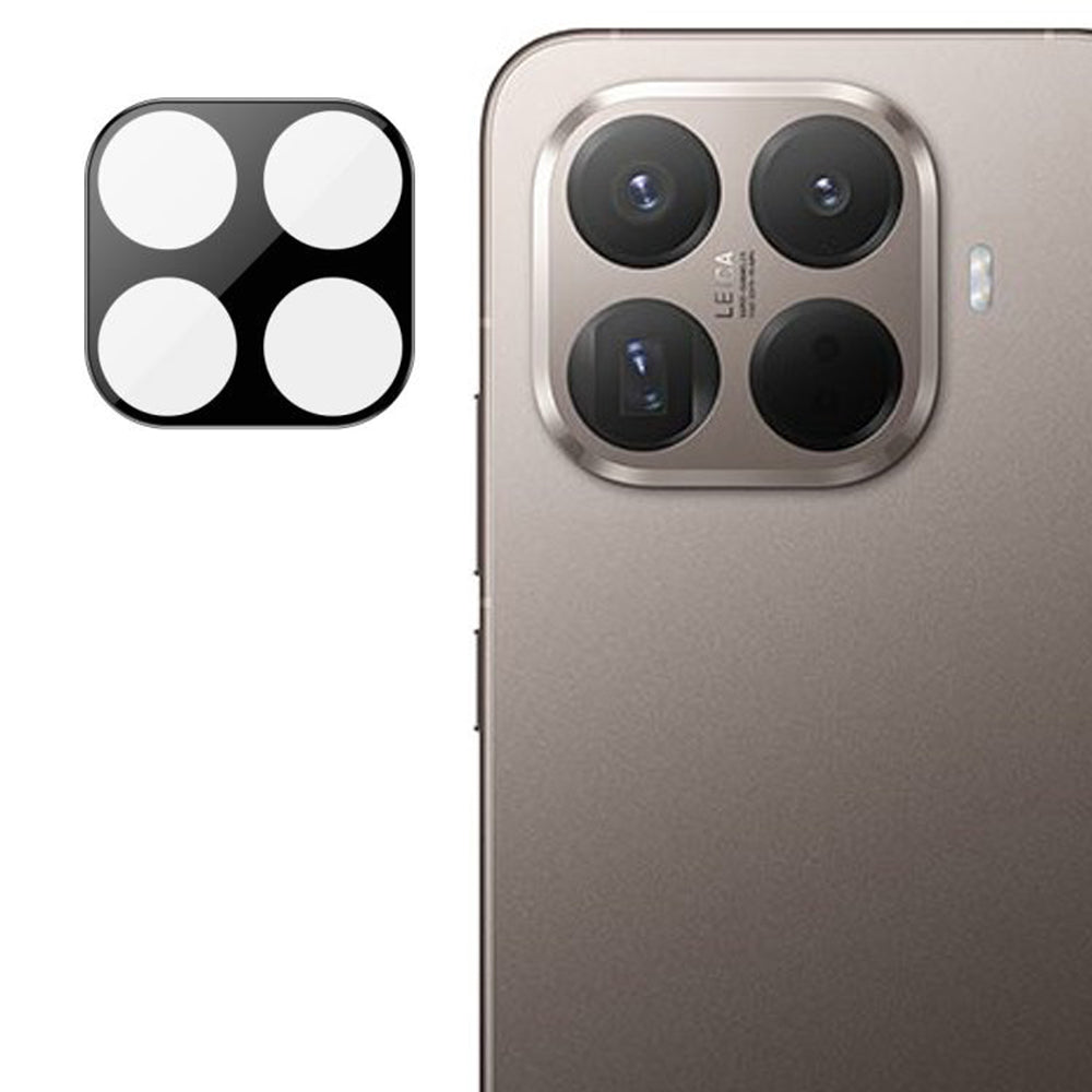 Techsuit Rückkamera-Schutzfolie für Xiaomi 15T Pro, gehärtetes Glas, schwarz