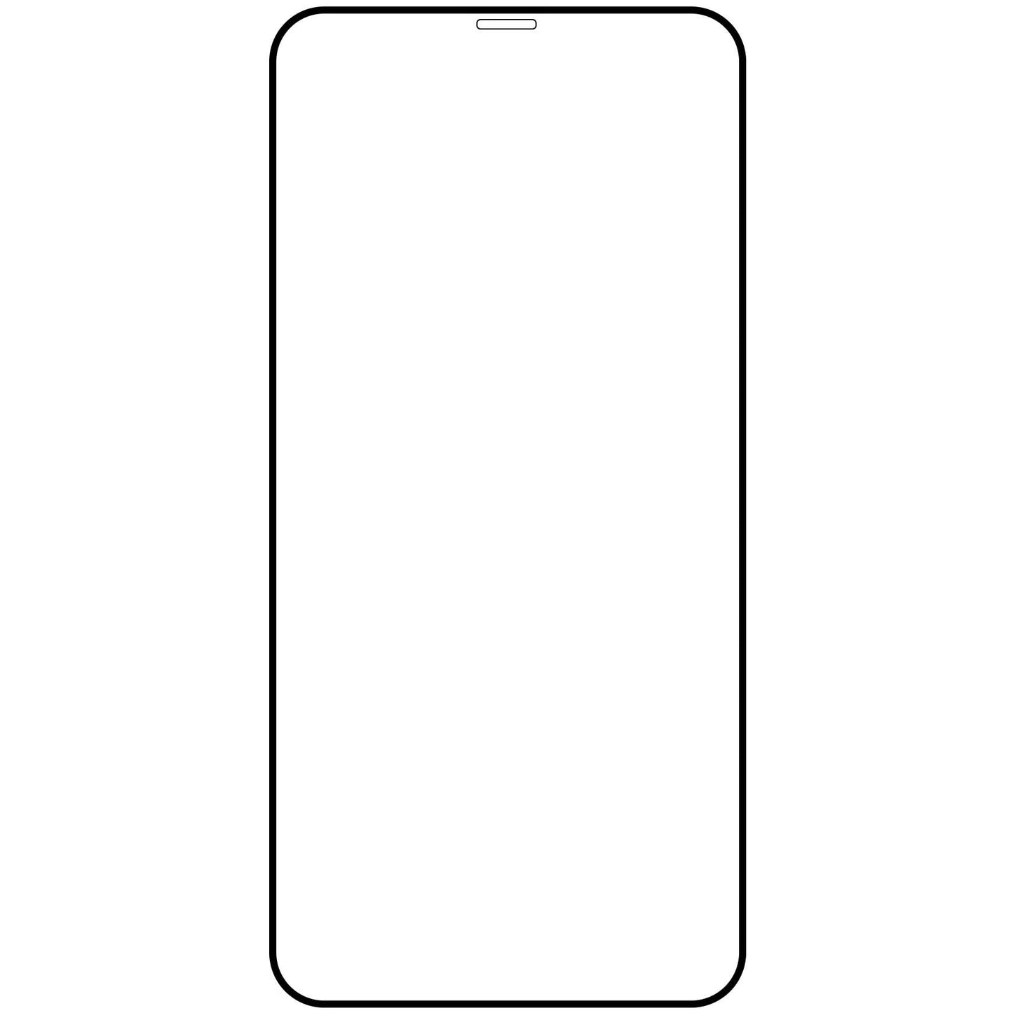 Displayschutzfolie Veason PRO für Apple iPhone 12 Pro Max, Glas geschützt, 6D, Schwarz, vollflächig verklebt