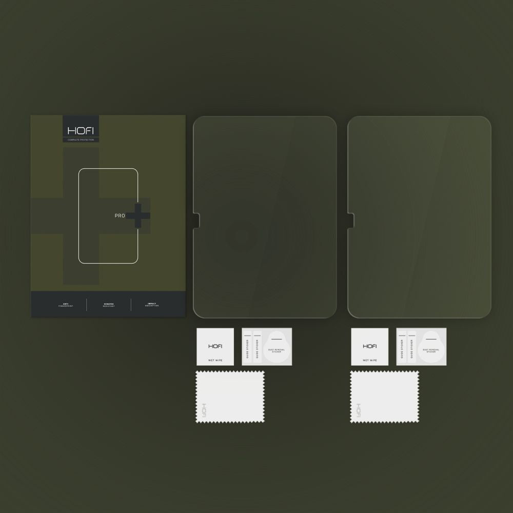 HOFI PRO+ Displayschutzfolie für Apple iPad (2025) / (2022), gehärtetes Glas, Full Glue, 2er Set